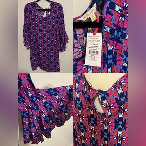 All for Color Flare Sleeve Dress